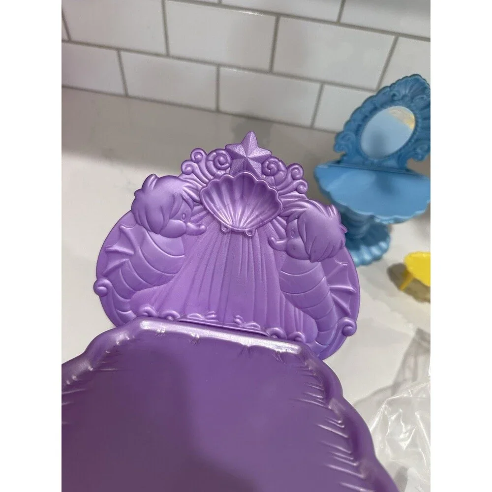 Rare Vintage Retro Disney little mermaid Ariel Purple shell bed Princess Y2K Set